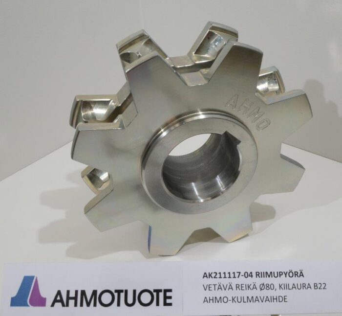 AK211117-04 Riimupyörä Vetävä Reikä D80 Kiilaura B22