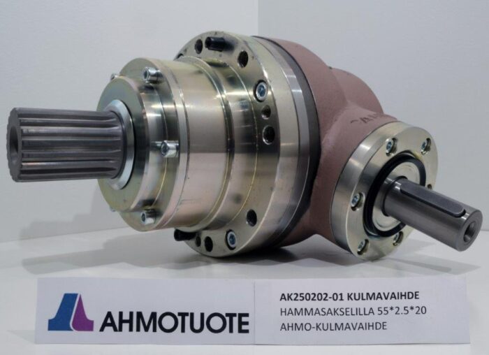 AK 250202-01 Kulmavaihde Ahmo kokoonpano hammasakselilla 55x2.5x20